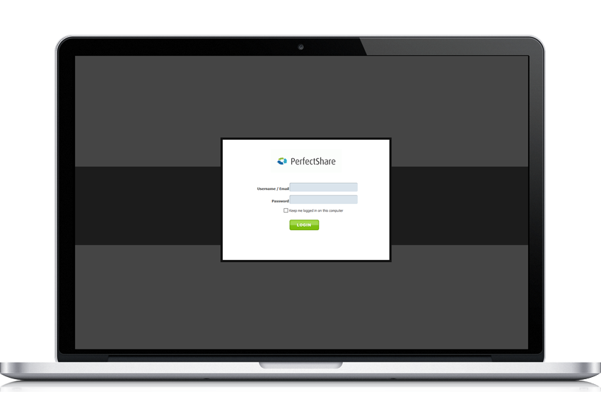 PerfectShare lets you brand your account so that customers and clients (as well as employees) see all you